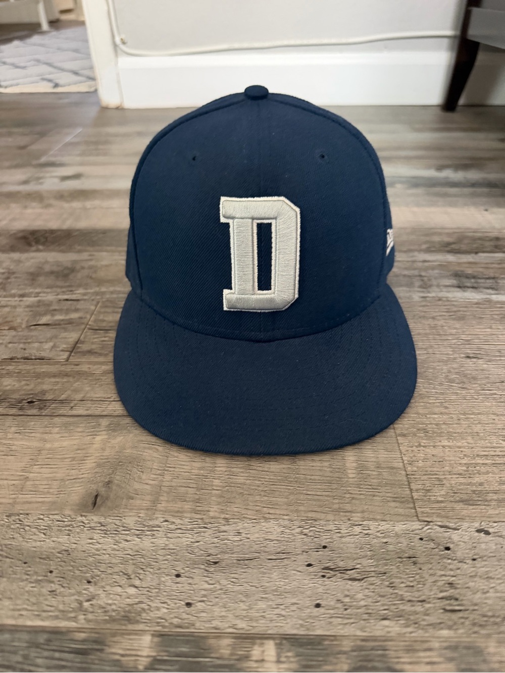 New Era Dallas Cowboys Navy White Baseball Fitted Men's Cap Size 7 1/8